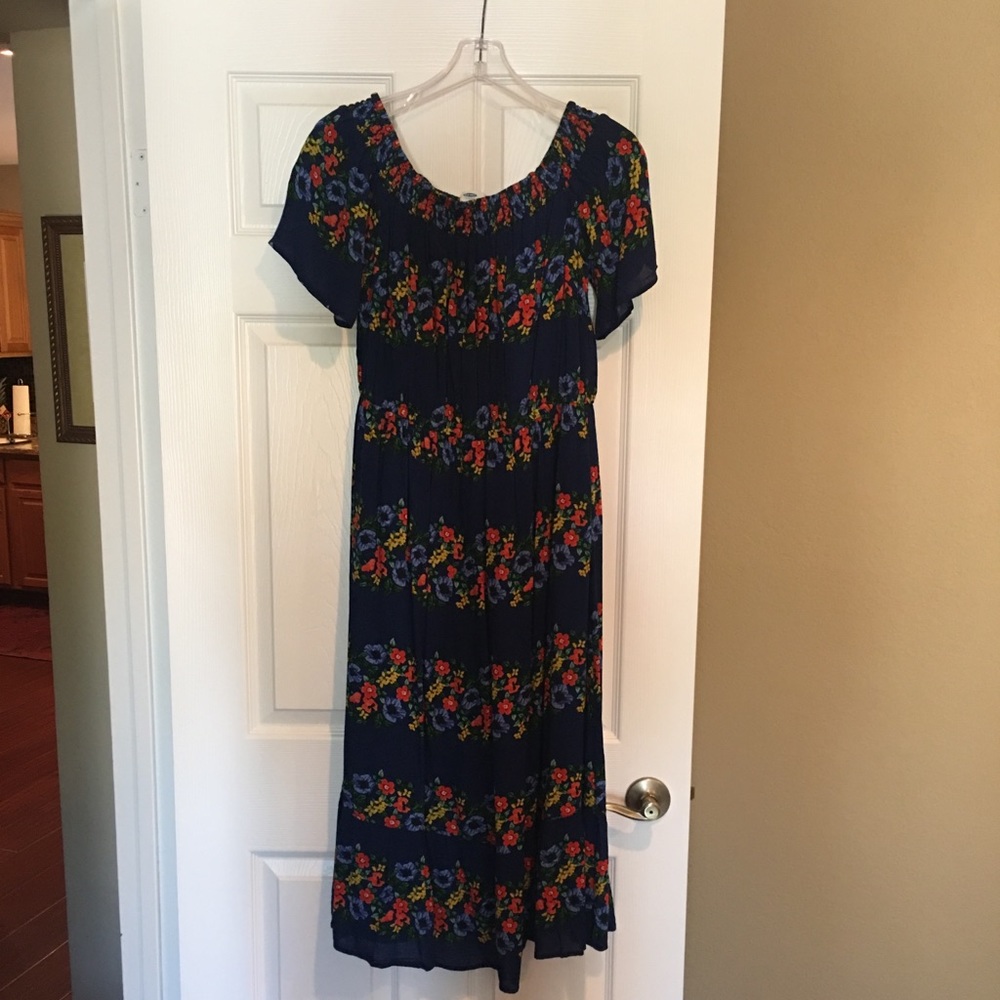 Old Navy Off the Shoulder Crinkle Gauze Dress Size M-Tall - Picture 4 of 7